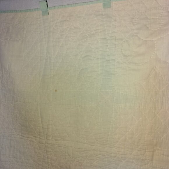 Handmade Quilted Baby Wall Hanging Yellow Green Animals Turtle Mice Ducks READ - Picture 14 of 16